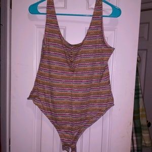 Striped leotard